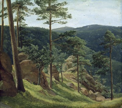 Veduta del Monte Brocken, 1829 da Christian Ernst Bernhard Morgenstern